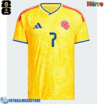 Fotballdrakt Herre Colombia Luis Diaz #7 Hjemmedrakt VM 2026 Kortermet